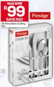  Prestige 16 Piece Basic Cutlery Set