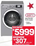 Defy 8kg Metallic Front Loader DAW378