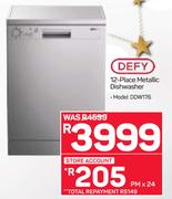 Defy 12-Place Metallic Dishwasher DDW176