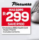 Pineware Smokeless BBQ Health Grill PHG40