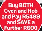 Hisense Stainless Steel Oven HBO60101 +Hisense 600mm Glass Ceran Hob HHU60CEEL-Both For