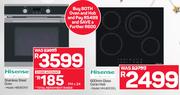 Hisense Stainless Steel Oven HBO60101 +Hisense 600mm Glass Ceran Hob HHU60CEEL-Both For