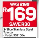 Sunbeam 2-Slice Stainless Steel Toaster SST100A