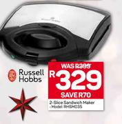 Russell Hobbs 2 Slice Sandwich Maker RHSM035