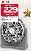 AIM 20cm High Velocity Plastic Fan AHV20P-35W
