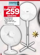 Counyter Point 40cm Pedestal CPF-40 Or 40cm Desk Fan DPDF-40-45W Each