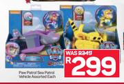 Paw Patrol Sea Patrol Vehicle Assorted-Each