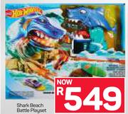 Hot Wheels Shark Beach Battle Playset