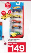 Hot Wheels Die Cast Cars 5 Pack Assorted-Each Free Golden Car