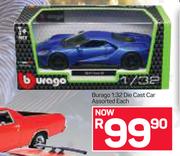 Burago 1:32 Die Cast Car Assorted-Each