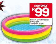 Intex Sunset Glow Inflatable Baby Pool-114cm x 25cm