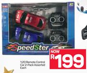 1:20 Remote Control Car 2 Pack Assorted-Each