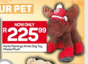 Karlie Flamingo Xmas Dog Toy Moose Plush