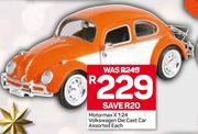 Motormax X 1:24 Volkawagen Die Cast Car Assorted-Each