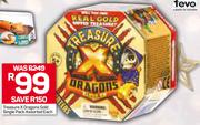 Treasure X Dragons Gold Single Pack Assorted-Each