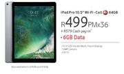 Apple iPad Pro 10.5" Wi-Fi Cell 4G 64GB-On 6GB Data