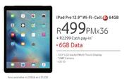 Apple iPad Pro 12.9" Wi-Fi Cell 4G 64GB-On 6GB Data