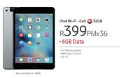 Apple iPad Wi-Fi Cell 4G 32GB-On 6GB Data