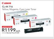 Canon CL-44 716 Yellow, Magenta, Cyan Lazer Toner-Each
