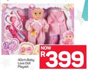 40cm Baby Love Doll Playset