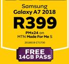 Samsung Galaxy A7 2018 LTE-On MTN Made For Me S