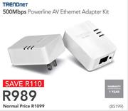 Trendnet 500Mbps Powerline AV Ethernet Adapter Kit