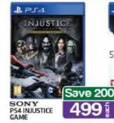 Sony PS4 Injustice Game