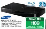 Samsung 3D Blu-Ray Player BD-H5500