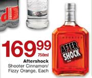 Aftershock Shooter Cinnamon/Fizzy Orange-750Ml Each
