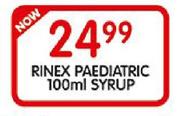 Rinex Paediatric Syrup-100Ml