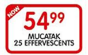 Mucatak 25 Effervescents