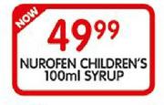 Nurofen Children's Syrup-100Ml