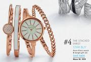 The Stacked Wrist Anne Klein Watch & Bangle Gift Set