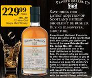 No 39 12 Year Old Single Malt Whisky-750ml