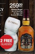 Chivas Regal Art Of Hosting 12 Year Old Scotch Whisky With 2 Free Glasses-750ml