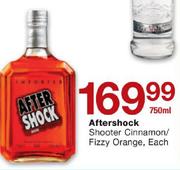 Aftershock Shooter Cinamon/Fizzy Orange-750ml Each