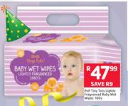 PnP Tiny Tots Lightly Fragranced Baby Wet Wipes-160's 