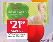 PnP Tiny Tots Baby Wet Wipes-80's Each