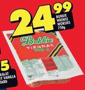 Bokkie Weense Worsies - 750g