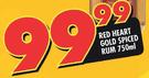 Red Heart Gold Spiced Rum-750ml