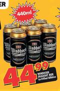 Windhoek Draught Beer Blikkies-6x440ml