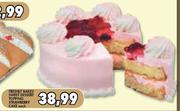 Freshly Baked Sweet Desert Topping Strawberry Cake-Each