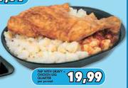Pap With Gravy + Chicken Leg Quarter-Per Punnet