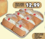 Freshly Baked Sweet Desert Topping Buns-6's