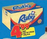 Ruby Low Fat Spread Brick-500g
