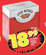 Five Roses Tagless Teabags-100's