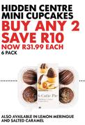 Hidden Centre Mini Cupcakes-6's Pack Each