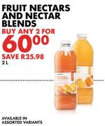 Fruit Nectars And Nectar Blends In Assorted Variants-2x2Ltr 