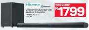 Hisense 2.1 Channel Sound Bar With Wireless Subwoofer HS212
