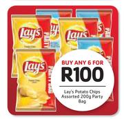 Lay's Potato Chips Assorted Party Bag-6 x 200g